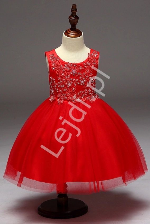 sukienka dla dziewczynki czerwona